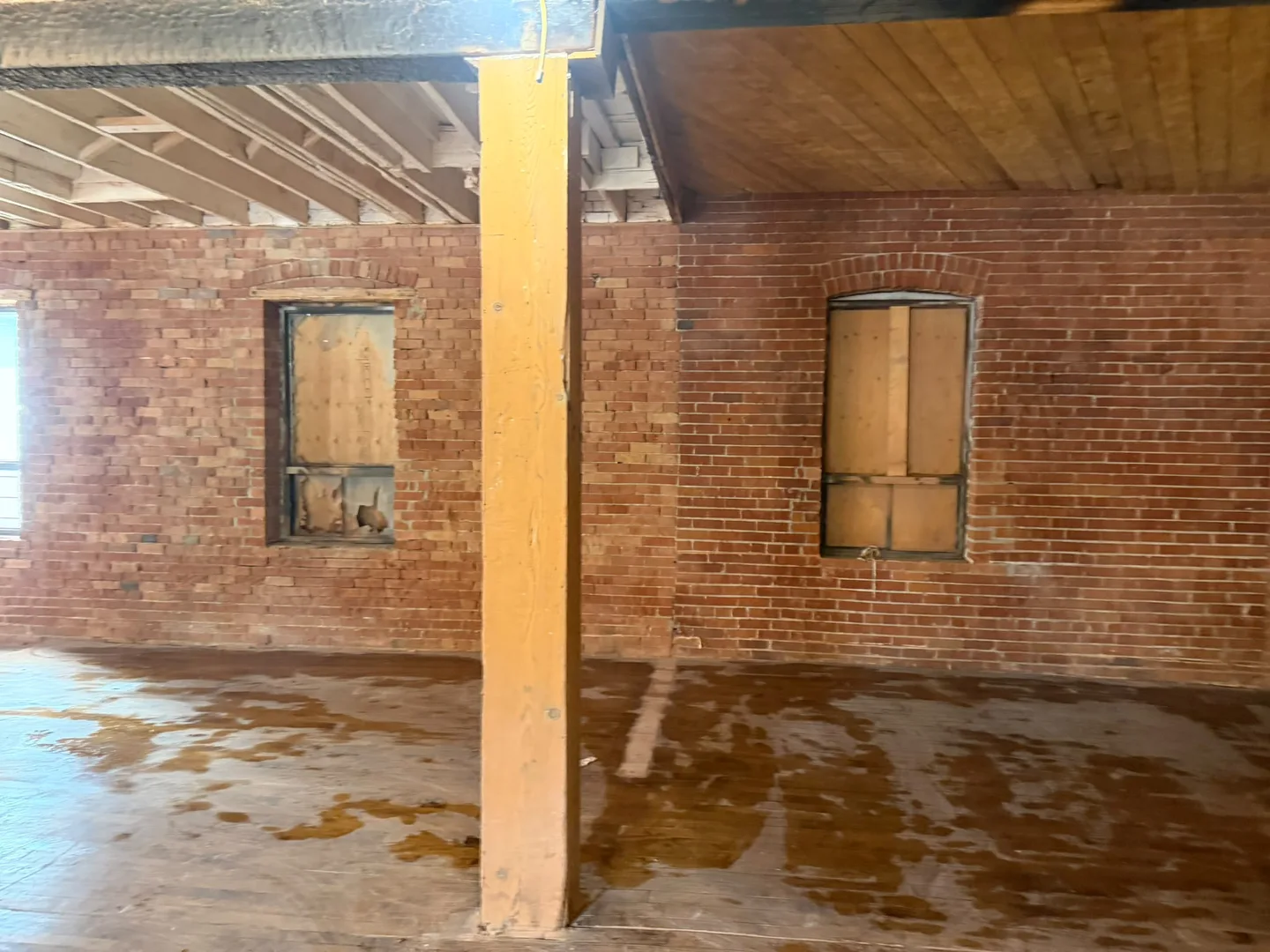 Century-old brick restored to its original face
