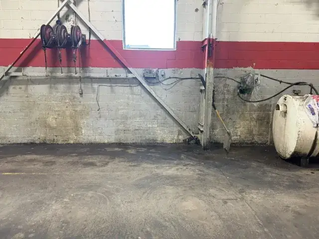 Job complete: a clean, dry shop